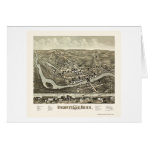 Unionville, CT Panoramic Map - 1878