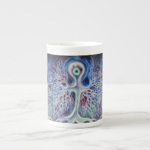 Unipolar neuron bone china mug