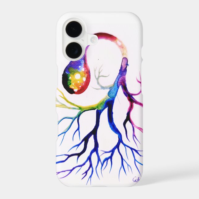 Unipolar neuron iphone case (Back)