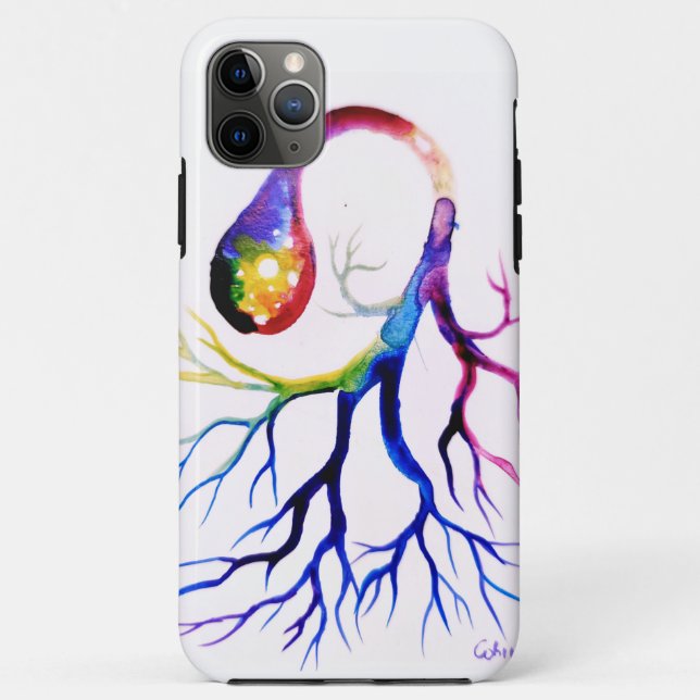 Unipolar neuron  iPhone wallet case (Back)