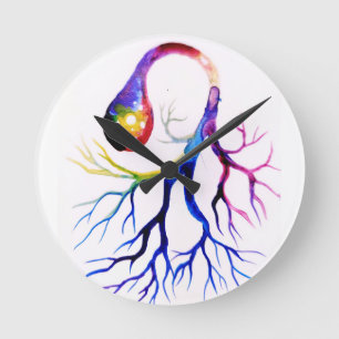 Unipolar neuron  round clock