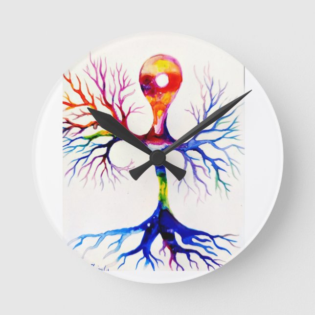 Unipolar neuron round clock (Front)