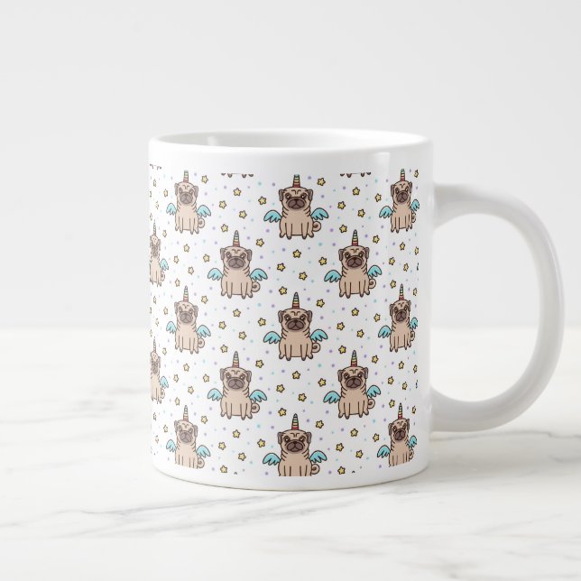 Unipug Pattern Giant Coffee Mug (Right)