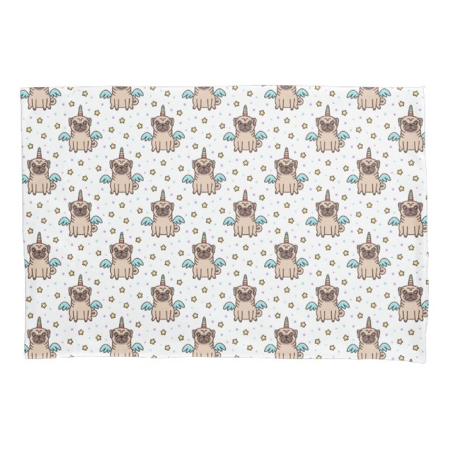 Unipug Pattern Pillow Case (Front-Left)