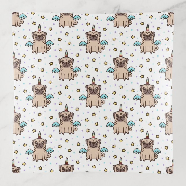 Unipug Pattern Trinket Tray (Front)