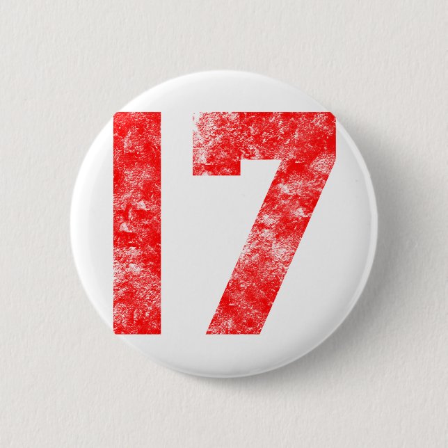 Unique 17th Birthday Gifts Button (Front)