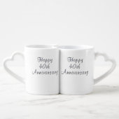 Unique 40th Anniversary Gifts PERSONALIZED Coffee Mug Set (Back Nesting)