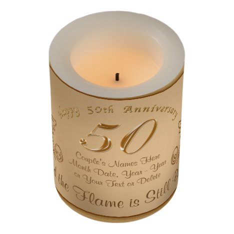 Unique 50th Anniversary Gift Ideas, LED Candles