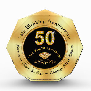 Unique 50th Wedding Anniversary Gifts for Parents,