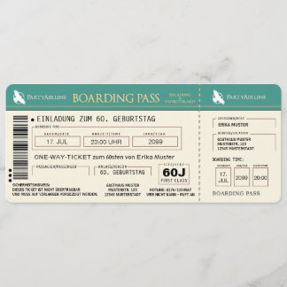 unique 60th birthday invitation card