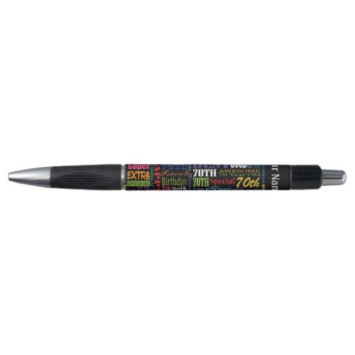 Unique 70th Birthday Party Personalized Gifts Pen