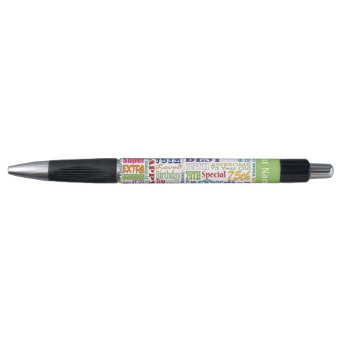 Unique 75th Birthday Party Personalized Gifts Pen