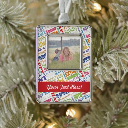 Unique  80th Birthday Party Personalized Gifts Christmas Ornament