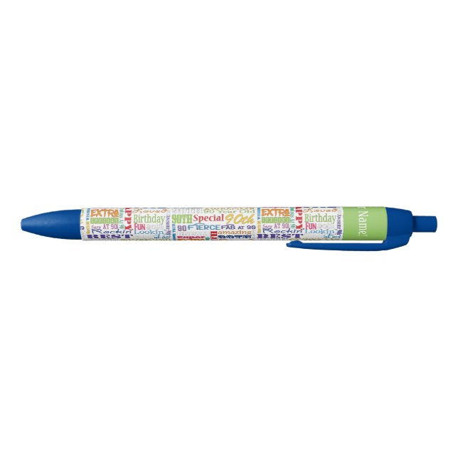 Unique 90th Birthday Party Personalized Gifts Pen (Bottom)