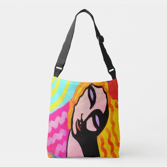 Unique Abstract Art Tote Bag (Front)