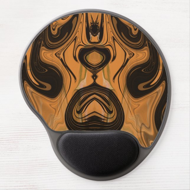 Unique Abstract Brown  Gel Mousepad (Front)