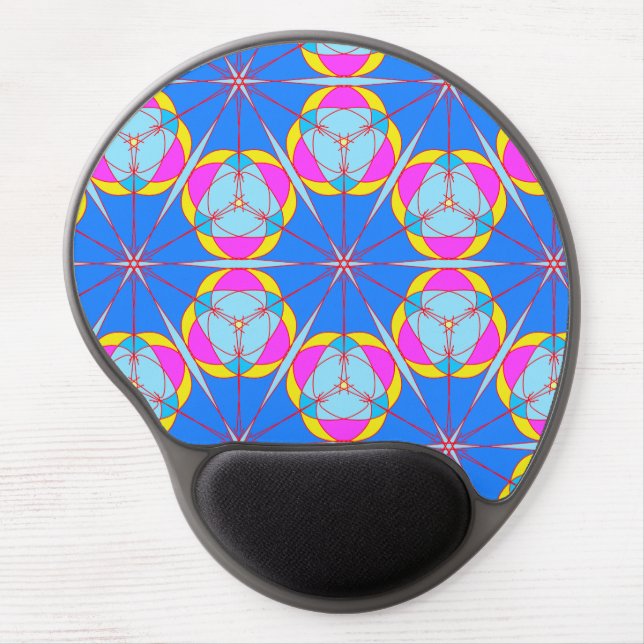 Unique Abstract Colorful Gel Mousepad (Front)