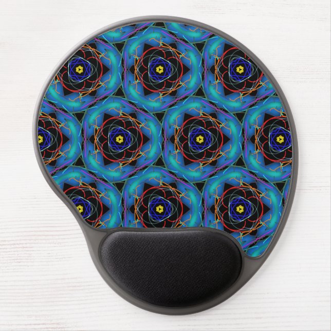 Unique Abstract Colorful Gel Mousepad (Front)