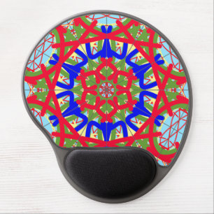 Unique Abstract Colorful Gel Mousepad