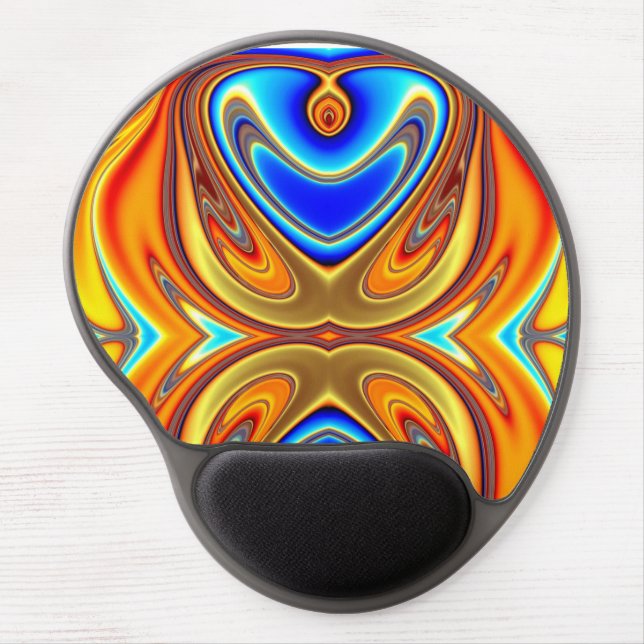 Unique Abstract Colorful Gel Mousepad (Front)