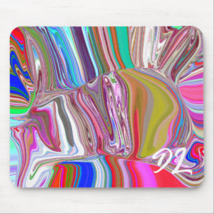 Unique Abstract Colorful Marble Liquid  Mousepad