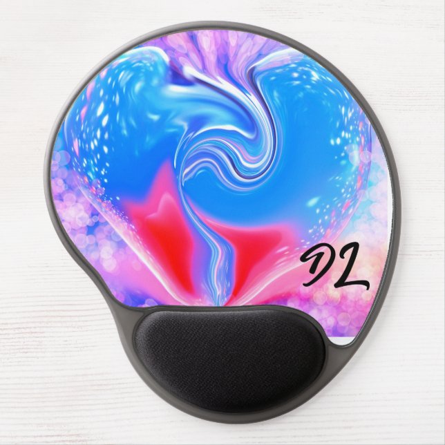 Unique Abstract Colorful Marble Liquid  Mousepad (Front)