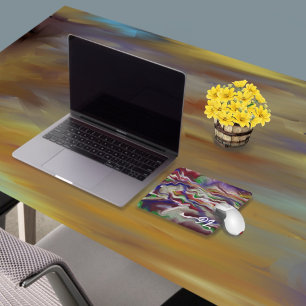 Unique Abstract Colorful Marble Liquid  Mousepad