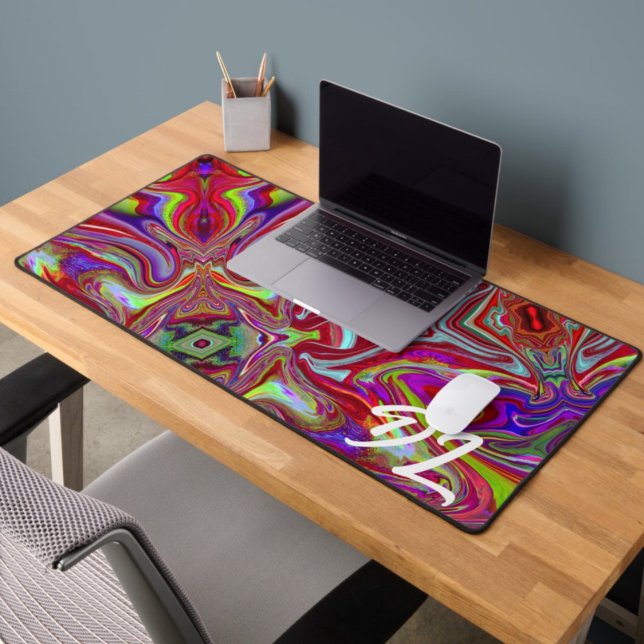 Unique Abstract Colorful Marble Liquid  Mousepad Desk Mat (Creator Uploaded)