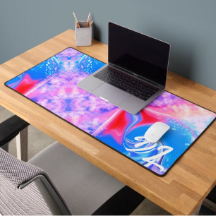 Unique Abstract Colorful Marble Liquid Mousepad Desk Mat