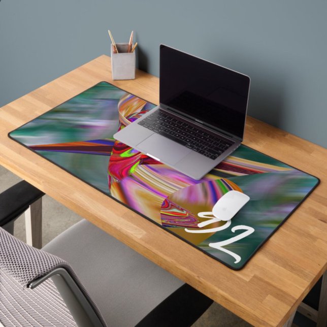 Unique Abstract Colorful Marble Liquid  Mousepad Desk Mat (Creator Uploaded)