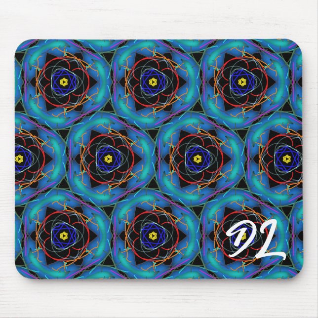 Unique Abstract Colorful Symmetry Mousepad (Front)