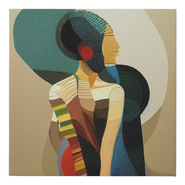 Unique abstract design canvas (Front)