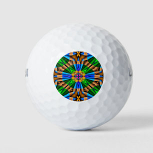 Unique Abstract Flowers Pattern Golf Balls