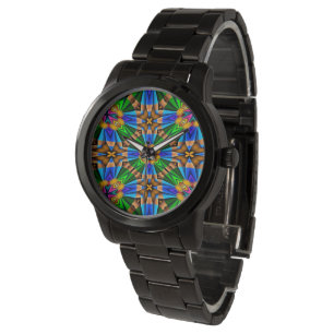 Unique Abstract Flowers Pattern Watch