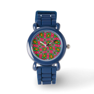Unique Abstract Flowers Pattern Watch