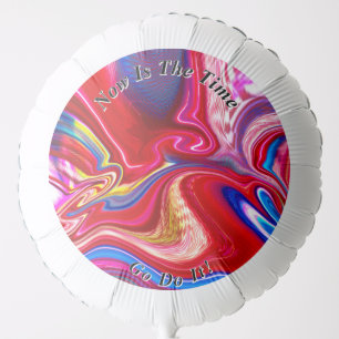 Unique Abstract Liquified & Colorful  Balloon