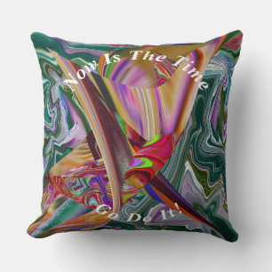 Unique Abstract Marble Liquified  Throw Pillow