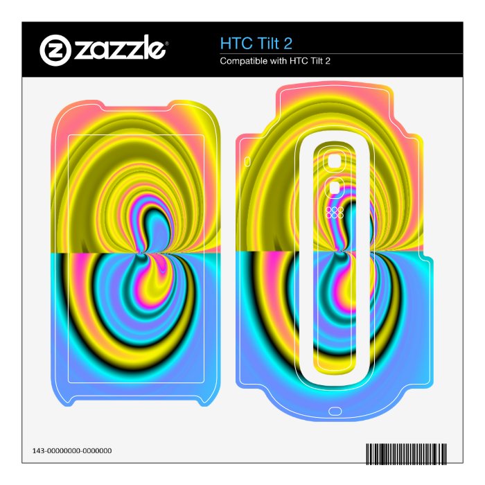 Unique abstract pattern HTC tilt 2 decal