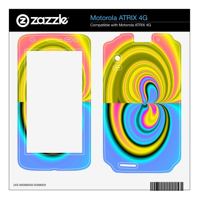 Unique abstract pattern motorola ATRIX 4G decals