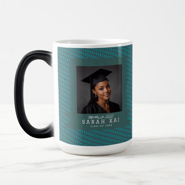 Unique Abstract Pattern Phd Grad Color Morph Mug (Left)