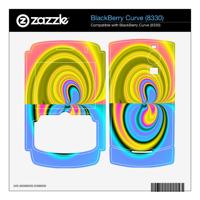 Unique abstract pattern skin for BlackBerry