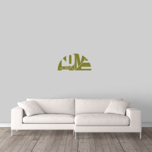 Unique Abstract Script Medium Family Wall Decal