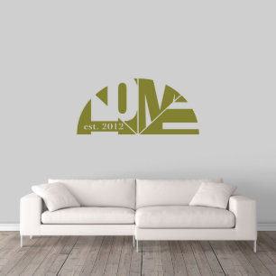 Unique Abstract Script X-Large Family Wall Decal