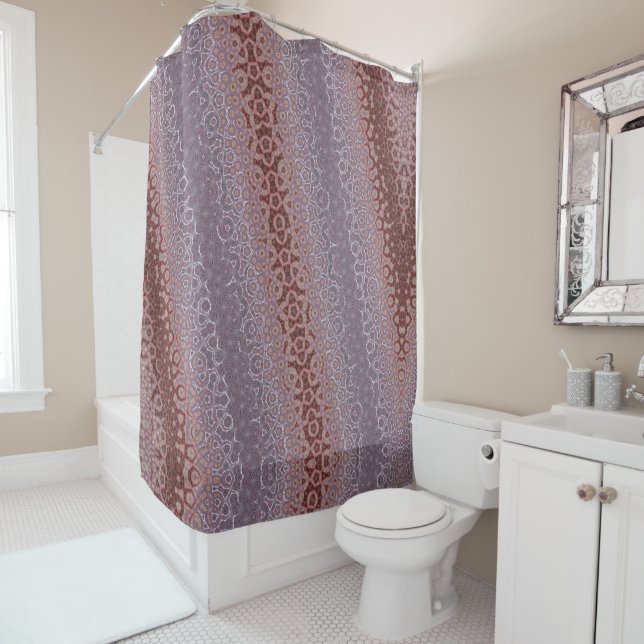Unique Abstract Shower Curtain (In Situ)