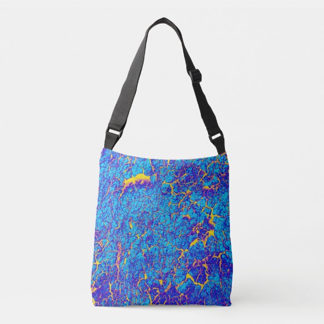 Unique Abstract Texture Crossbody Bag (Front)