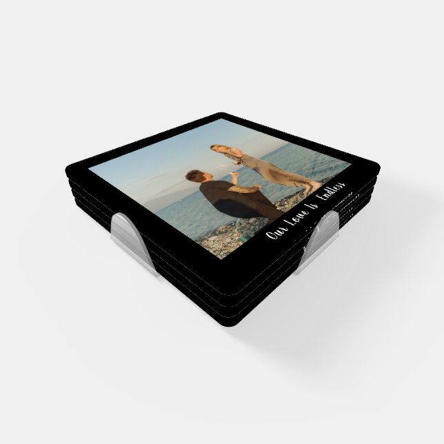 Unique Add Your Own Picture 4 Piece Coaster Set (Set)