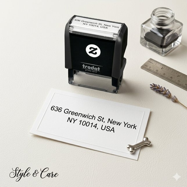 Unique Address Self-Inking Stamp for Envelopes (Unique Address Self-Inking Stamp for Envelopes)