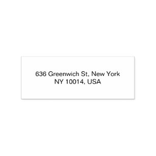 Unique Address Wood Art Stamps for Envelopes