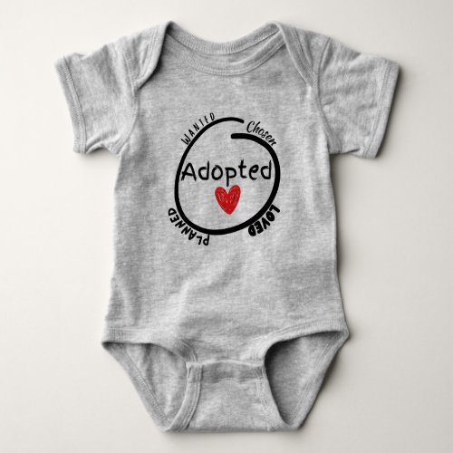 Unique Adoption Gift Baby Bodysuit