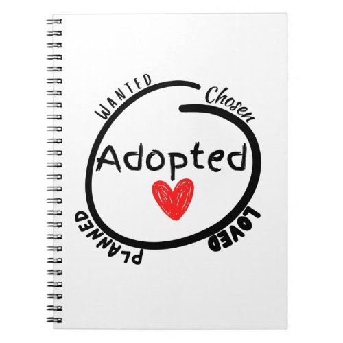 Unique Adoption Gift  Notebook